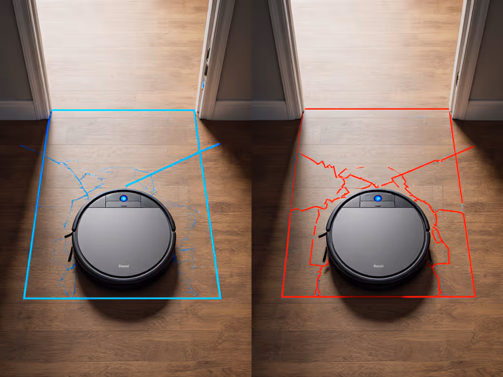 doorway_threshold_mapping_with_robot_showing_correct_vs_incorrect_map_lines