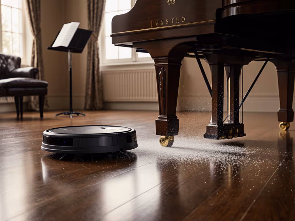 Silent Robot Vacuums That Clean Piano Rosin Dust