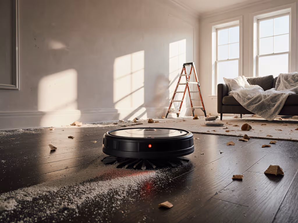 Robot Vacuum Cleaner: Heavy-Duty Post-Renovation Test